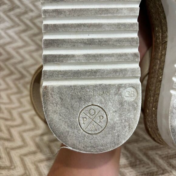 POPA Rosario Flecos Rafia Platform Sandals - Picture 9 of 12